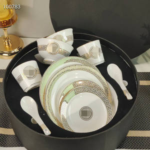 Juego de Vajilla de Porcelana de Lujo al por Mayor, 10 Piezas, de Hueso de China Blanco, para Regalos, Juego de Cena de Cerámica de 10 Piezas - Product Image 2