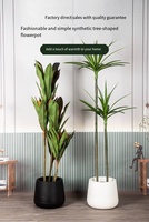 Pots de plantes d'intérieur en plastique modernes avec trous de drainage et soucoupes Pot de fleurs pour toutes les plantes d'intérieur
