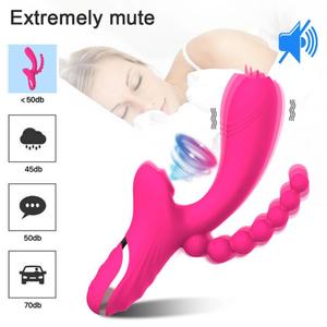 3 in 1 Clit Sucker Dildo <b>Vibrators</b> for Women Clitoris G Spot Tongue Licking Vacuum Stimulator Sex Toys Adult Goods for Female - Product Image 3