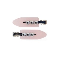 Nouvelles pinces à cheveux en acétate motif ailes d'ange et nuages, barrettes à bec de canard en strass et cristal, accessoires capillaires féériques Y2K pour femmes et filles