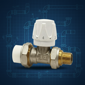 Vanne thermostatique manuelle moderne en laiton Xingfu 3/4" DN20 pour <span class=keywords><strong>raccord</strong></span> PPR, idéale pour radiateurs de cuisine et d'hôtel - Product Image 2