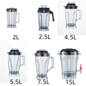 Liquidificador e espremedor de suco de milk-shake 2800W liquidificador grande capacidade 7,5L