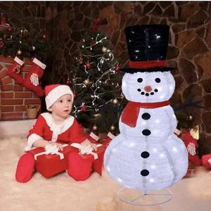 최고 판매 6 Ft 조명 크리스마스 야외 눈사람 120 LED 조명 휴일 크리스마스 마당 봉제 눈사람 - Product Image 5