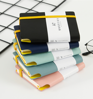 Bloc-notes a5 avec logo imprimé personnalisé en cuir, bloc-notes, cahier avec porte-stylo, bloc-notes, qualité supérieure, 2 pièces