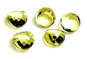 พลอยควอตซ์ทรงแฟนซีสีเหลืองมะนาวธรรมชาติ100% คุณภาพสูง - Product Image 2