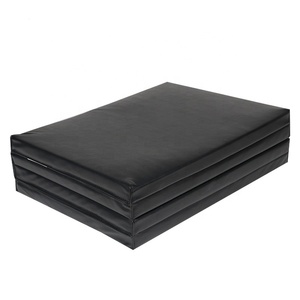 Tapis de gymnastique KWO en cuir PVC noir épais, matériau souple, <span class=keywords><strong>mousse</strong></span> de 5 cm 50 mm, <span class=keywords><strong>mousse</strong></span> de <span class=keywords><strong>mousse</strong></span> à emboîtement, grand tapis de gymnastique pliable, <span class=keywords><strong>matelas</strong></span> en <span class=keywords><strong>mousse</strong></span> - Product Image 5