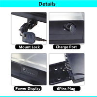 Batterie au lithium durable pour VTT Batterie rechargeable au lithium-ion pour vélo 36V 23.2ah 48V 17.4ah porte-bagages arrière