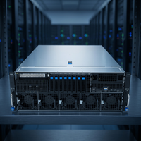 ESC8000A E13 4U 高密度 GPU 服务器 双槽位 SP5 24 DDR5 DIMM 8 个双槽 PCIe 50 GPU 插槽 热插拔 NVMe 机架式计算服务器