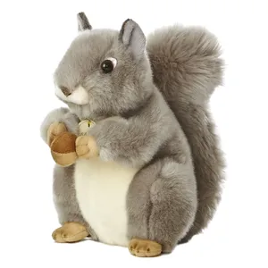 Nouveau design et Offre Spéciale peluche écureuil doux en peluche mignon jouet animal gris