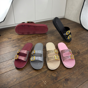 [Babouche] Usine de Chaussons** Claquettes Femme à Double Boucle en EVA Fabricant Direct Chappal Selipar Vente en Gros Afrique Commande FCL - Product Image 5