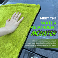 Serviette de séchage pour SUV grand format Ragmage, double face en microfibre, serviette de nettoyage pour voiture avec technique de fil torsadé, 1400GSM, super absorbante