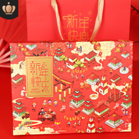Boîte cadeau pour nouvel an chinois, flocons de neige, Nougat, couleur bonbon, mariage, couverture rigide