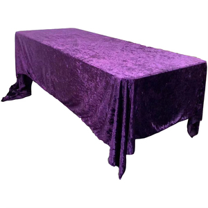 Customized Inch High Quality Soft Comfortable Luxurious Velvet <strong>Table</strong> <strong>Cloth</strong> <strong>for</strong> Wedding <strong>Events</strong> Hotel Banquet Party - Product Image 5