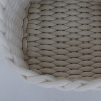 100% coton corde panier tissé coton maison panier de rangement divers coton corde panier maison stockage