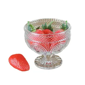 Middle East Sunflower Pattern Dessert Glass Bowl Small ice cream Salad cups Tableware