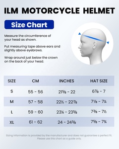 Casco <span class=keywords><strong>modular</strong></span> de motocicleta ILM, visera doble abatible hacia arriba, luz trasera LED, modelo 906L, casco integral para motocicleta - Product Image 6