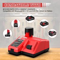 Chargeur de batterie rapide de remplacement Powilling pour batteries lithium-ion 12V et 18V 48-59-1812 48-11-2420 48-11-1815 48-11-1840