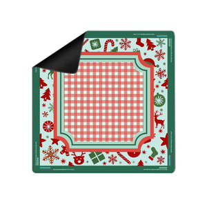 Nouvelle sortie : Tapis de Mahjong en néoprène 33x33 pour la vente en gros, Tapis de Mahjong pour les fêtes, Tapis de Mahjong Joyeux Noël pour le divertissement - Product Image 1