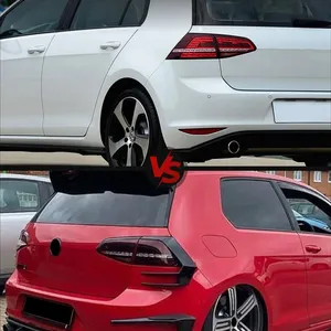 Pour Golf 7 7R GTD R400 2013-2016 : Lame d'air de pare-chocs arrière, cache de feux arrière, pièces et accessoires de tuning de carrosserie - Product Image 3