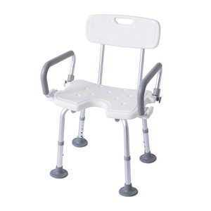 Chaise de bain pour personnes âgées en alliage d'aluminium, antidérapante, pliable, tabouret de douche, taille standard, équipement de sécurité pour la salle de bain - Product Image 1