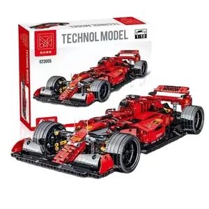 Mork 023005 F1 Racing Car Building Blocks Supercar Models Sports Racer Vehicle Technical Sets Toy Boys Gift