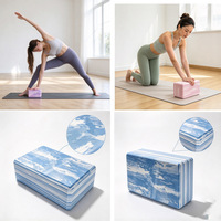 Bloc de yoga en EVA haute densité, brique en mousse antidérapante, logo personnalisé, camouflage, support d'entraînement fitness