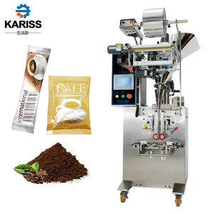 Machine d'emballage automatique 3 / 4 côtés, thermoscellage instantané, appareil d'emballage en Sachet de poudre de café, 3 en 1