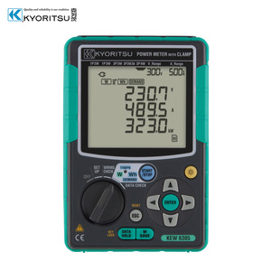 เครื่องวัดพลังงานไฟฟ้าแบบหนีบ Kyoritsu รุ่น KeW 6305 เครื่องมือวัดแรงดันและกระแสไฟฟ้าแบบดิจิตอล 3 เฟส - Product Image 4