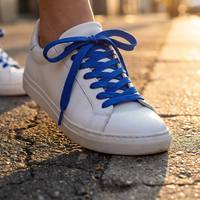 Lacets plats en polyester durables, couleur personnalisée, OEM ODM, pour baskets, bottes, sweats à capuche et vêtements – Vente en gros