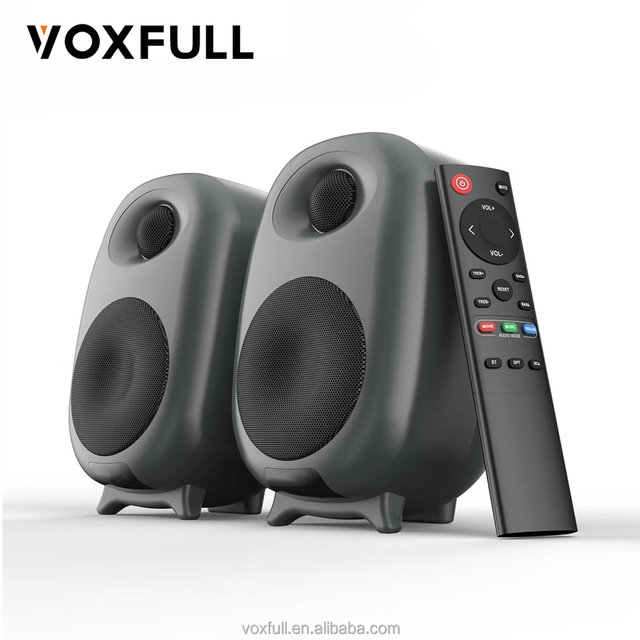 VOXFULL BT Powered Bookshelf Studio Monitor Speakers 40W HiFi Desktop Computer Speaker System for Home Office Studio