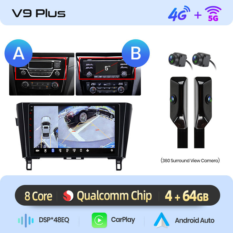 V9 plus +360 CAM noir (4+64 Go) A/B