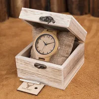 โลโก้ที่กำหนดเองผู้ชายแฟชั่นธุรกิจไม้ไผ่นาฬิกากันน้ำหรูหราควอตซ์นาฬิกาข้อมือไม้