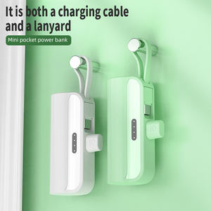 ลิปสติกฉุกเฉินแบบแคปซูล พาวเวอร์แบงค์ขนาดเล็กพกพาสะดวก 5000mAh ของขวัญโปรโมชั่น พาวเวอร์แบงค์สำหรับโทรศัพท์มือถือ พร้อมสายชาร์จและที่วางในตัว - Product Image 3