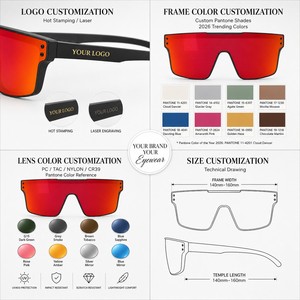 <span class=keywords><strong>Lunettes</strong></span> <span class=keywords><strong>de</strong></span> <span class=keywords><strong>soleil</strong></span> photochromiques miroir Lmamba Fashion avec logo personnalisé, surdimensionnées, pour le sport, UV400, cyclisme, course à pied, femmes et hommes - Product Image 4