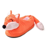 Pantoufles d'hiver douces et chaudes en fourrure de hérisson vert Kawaii pour la maison, la chambre et le confort intérieur