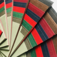 Motifs colorés personnalisés de haute qualité, Texture en relief, papier de lin blanc fantaisie