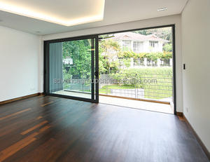 La <span class=keywords><strong>puerta</strong></span> corredera de aluminio de bolsillo de gama alta desaparece en la pared Exterior de aleación de aluminio <span class=keywords><strong>Puerta</strong></span> de vista completa del patio - Product Image 4