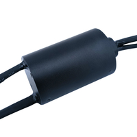 Anillo Colectores Híbrido de Alta Frecuencia RG-179 con Cable Coaxial, Circuito de 15 Vías, Velocidad 0-200 rpm, 0-220 VCA/VCC, Temperatura de Contacto -30 +80 °C