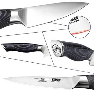 <span class=keywords><strong>Couteau</strong></span> à éplucher <span class=keywords><strong>SHAN</strong></span> <span class=keywords><strong>ZU</strong></span> 3,75 pouces, acier <span class=keywords><strong>japonais</strong></span> de qualité supérieure, <span class=keywords><strong>couteau</strong></span> à fruits professionnel ultra-affûté avec manche ergonomique K133 - Product Image 3