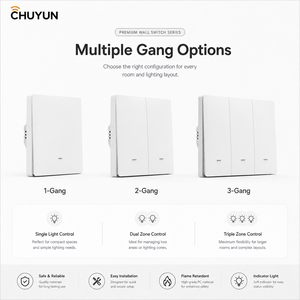 מתג קיר חכם <span class=keywords><strong>Smart</strong></span> Life/Tuya 2/<span class=keywords><strong>3</strong></span> דרך ZigBee או Wifi עם חוט אפס או ללא חוט אפס, ללא צורך בקבל - Product Image 6