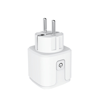 Adaptateur de prise intelligente Tuya 16A Zigbee EU et FR avec prise en charge du moniteur d'énergie commande vocale via Alexa Google Home Yandex