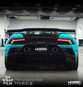 Película de Cambio de Color Azul TPU Autoadhesiva para Automóviles, Sin Burbujas, para Diseño de Vehículos, Transformación de Color, Protección de Carrocería Contra Rayones - Product Image 5