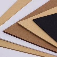 Papier cartonné blanc et noir 240g, papier kraft épais et rigide, recyclable, pour emballage cadeau et artisanat fait main, pour cadre photo et bougie