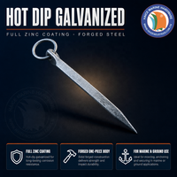 Ancre de sol à boulon fixe PR galvanisé à chaud pour applications marines 12x350mm – Accessoires de quaiement pour bateaux, yachts et navires