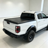 Couverture de benne de pick-up tout-terrain, rétractable manuellement, en aluminium, étanche, anti-poussière, verrouillable pour Toyota Mitsubishi Ford