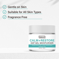Gel d'avoine hydratant pour le visage, apaise instantanément les peaux irritées, reconstitue et renforce la barrière d'hydratation de la peau