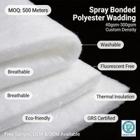 Ouate en polyester douce de luxe 80 GSM, hypoallergénique et douce pour la peau, pour jouets et poupées en peluche OEM