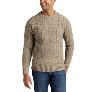 Pull décontracté pour homme, hiver, uni, respirant, séchage rapide, 220g, tricot en laine, col rond, logo sur le devant, exporté du Bangladesh - Product Image 2