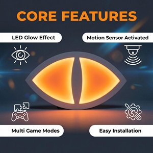 Jeu LED en fibre de verre pour intérieur, motif œil du diable, avec fonction interactive cachée - Product Image 4