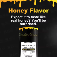 Bâtonnets de miel VitaHall au Shilajit, Résine himalayenne pure, Miel pur SHILAJIT pour hommes et femmes